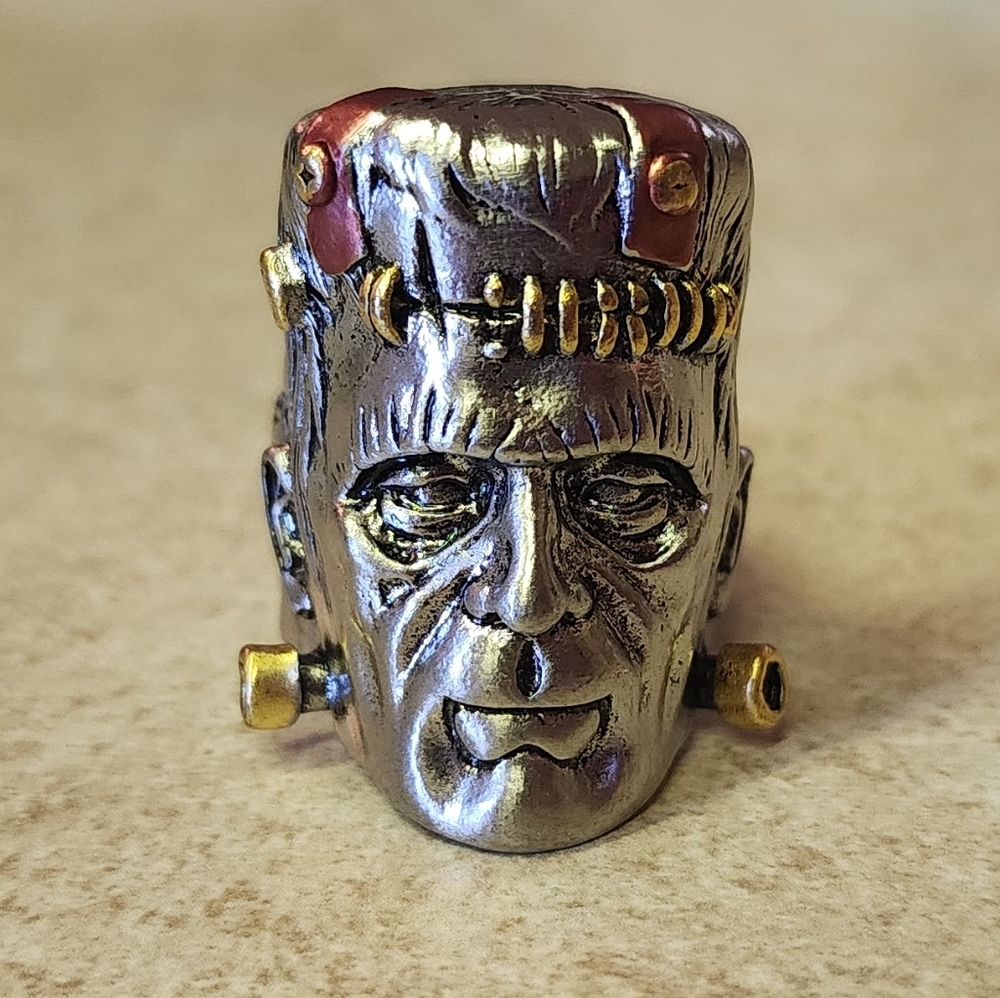 New steel Frankenstein ring in size 9, 10, 11, 12, 13 Available